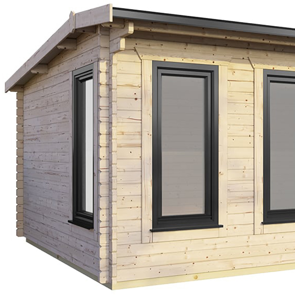 Power Sheds 16 x 10ft Right Double Door Apex Log Cabin Image 3
