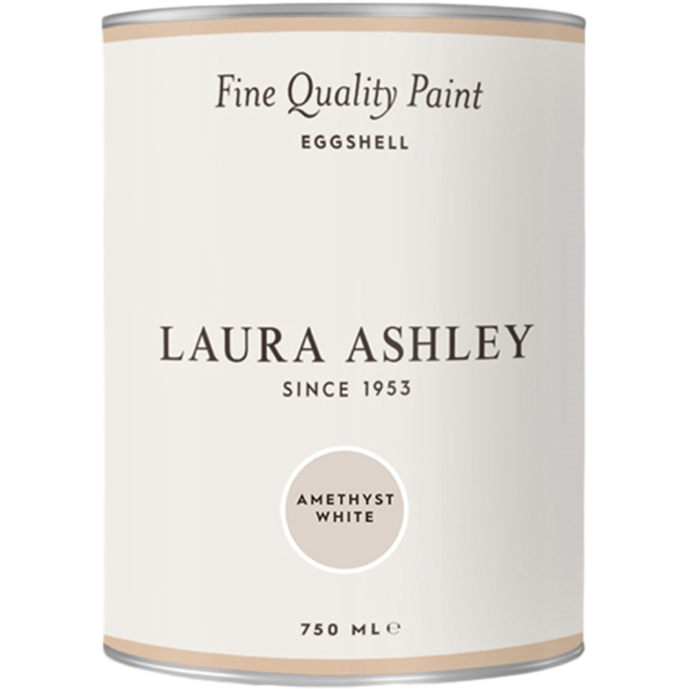 Laura Ashley Amethyst White Eggshell Paint 750ml Image 2