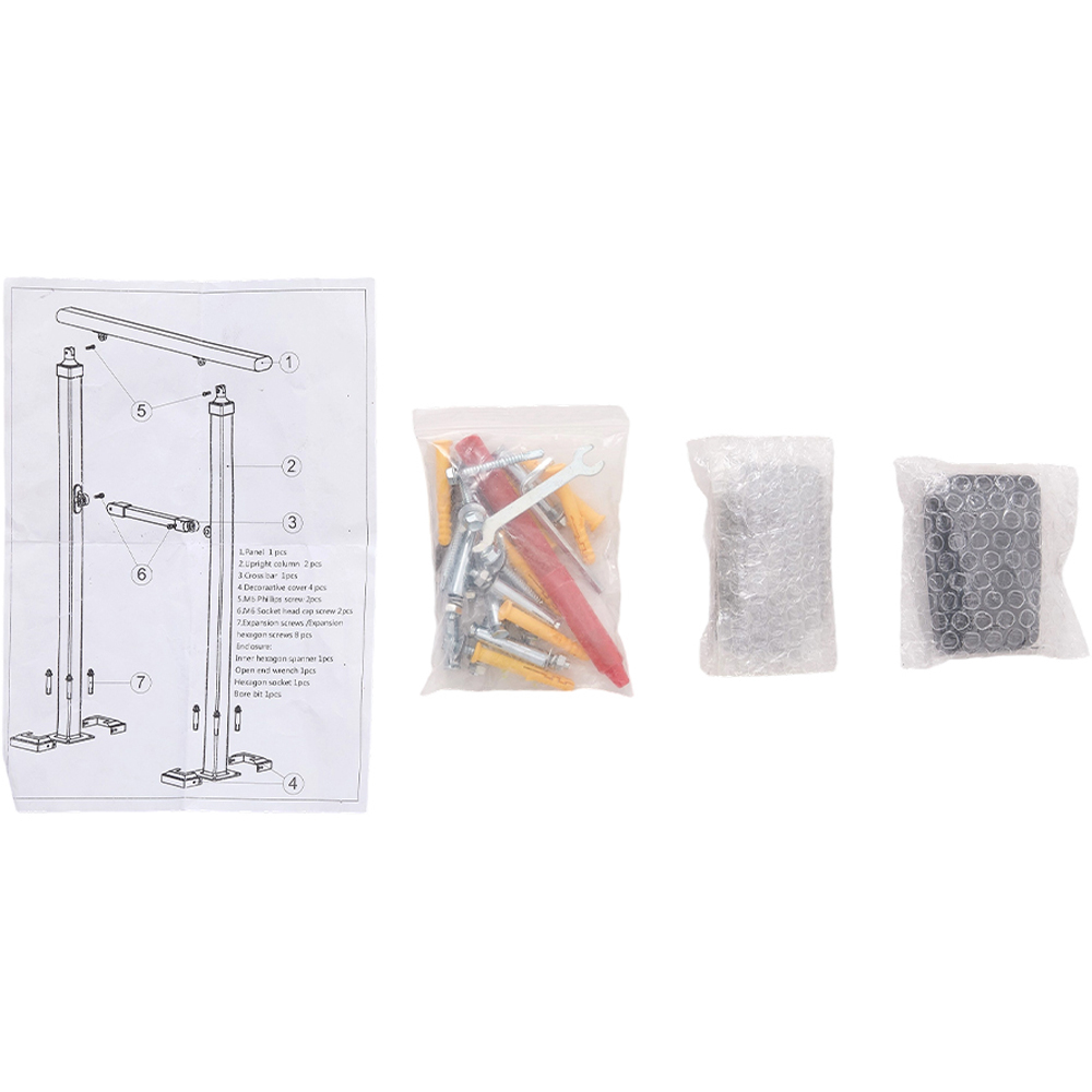 Living and Home Carbon Steel Stair 3 Step Handrail 102.36 x 96.5cm Image 7