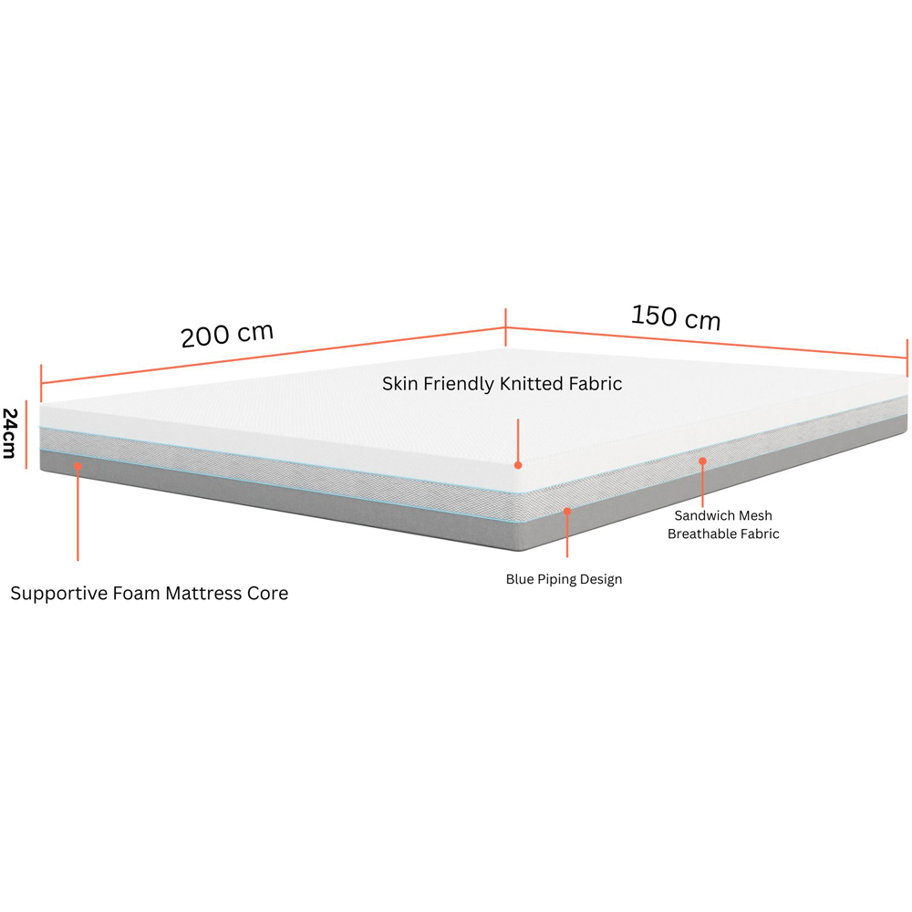 Sliding Wardrobes 4U King Size Smart Hard Foam Pressure Relief Mattress Image 8