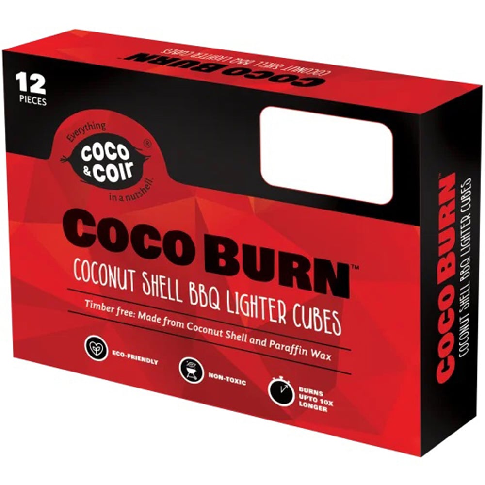 Coco & Coir Coco Burn BBQ Lighter Cube 12 Pack Image 2
