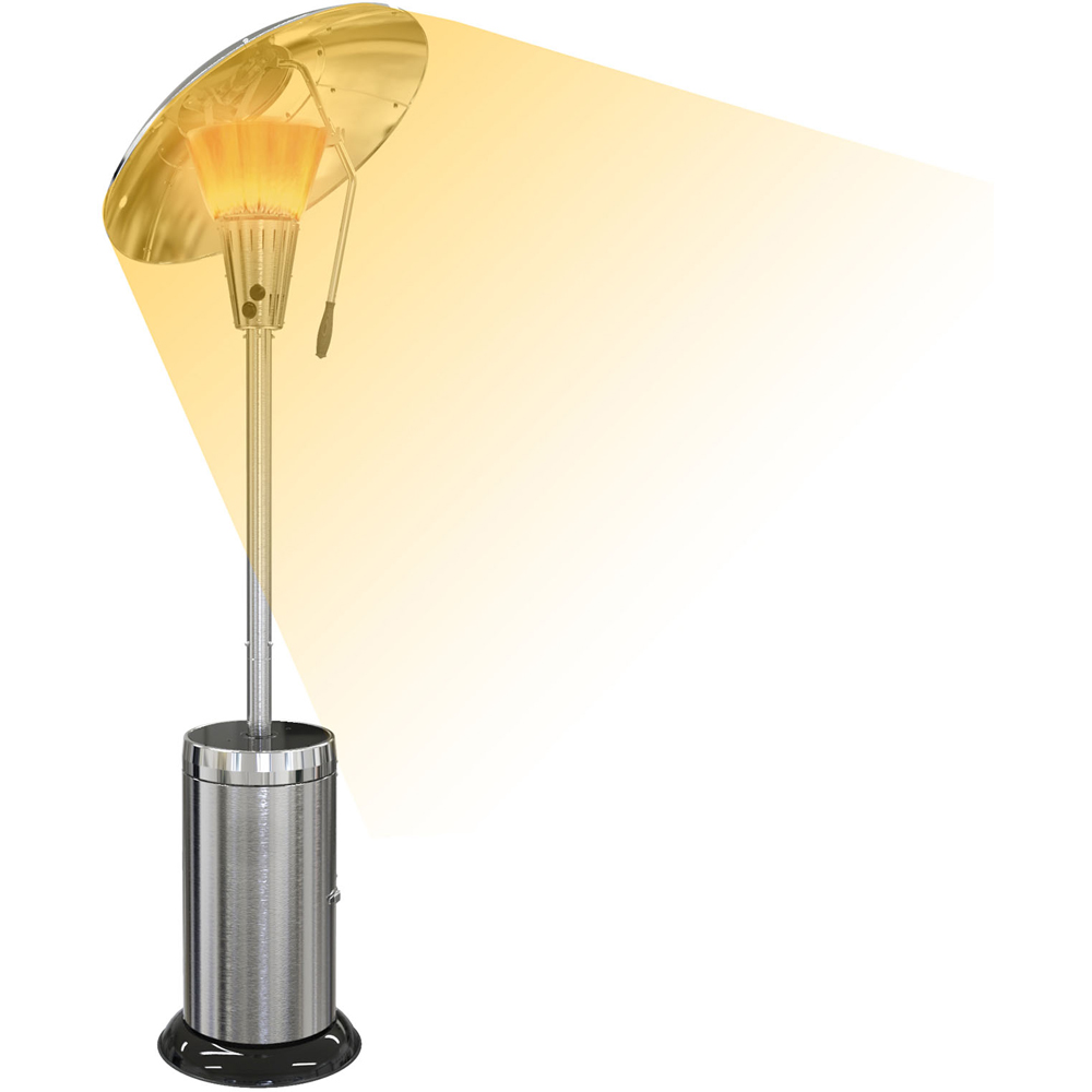 Sahara X13 Stainless Steel Heat Focus Gas Patio Heater Image 3