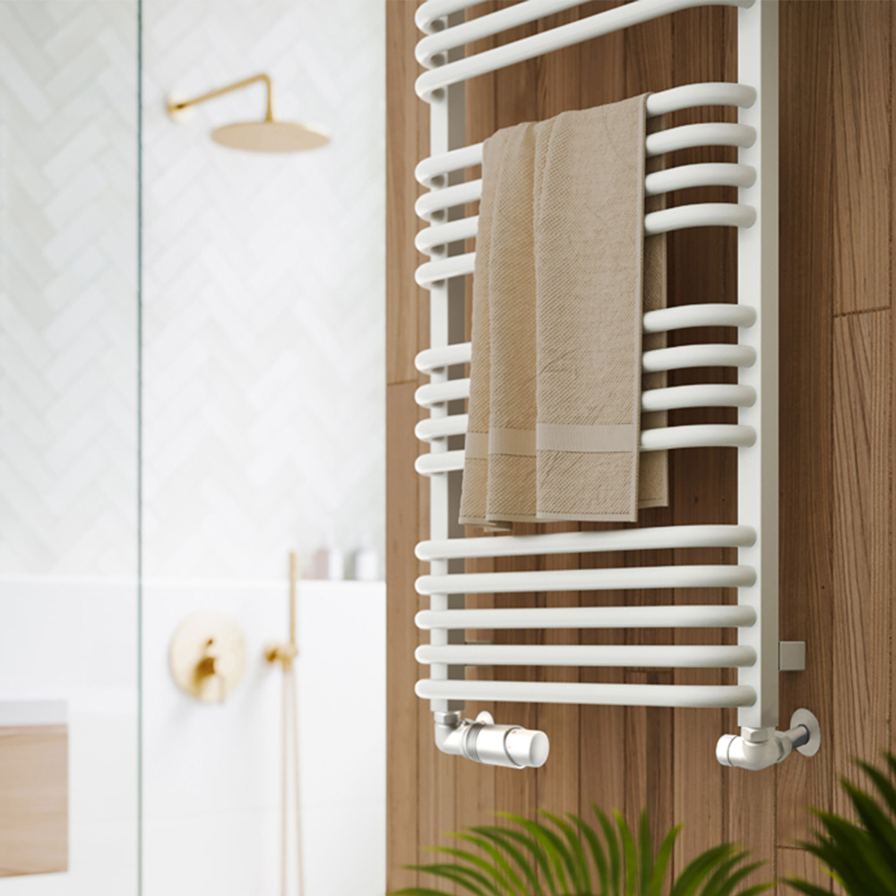 Terma Alex White Heated Towel Rail 1140 x 500mm Image 6