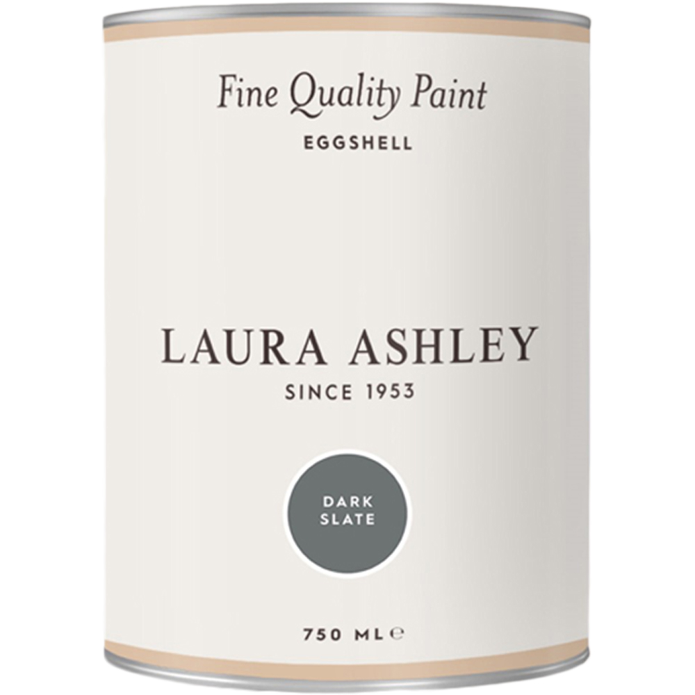 Laura Ashley Dark Slate Eggshell Paint 750ml Image 2