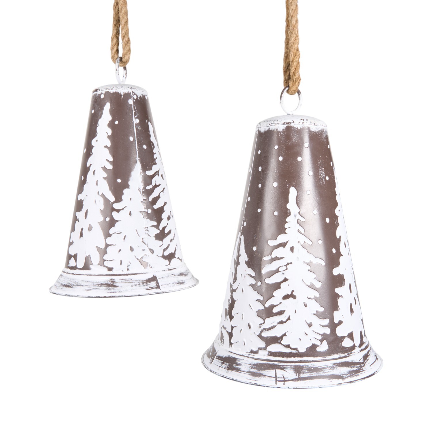 Set of 2 White Tree Bells Image 3