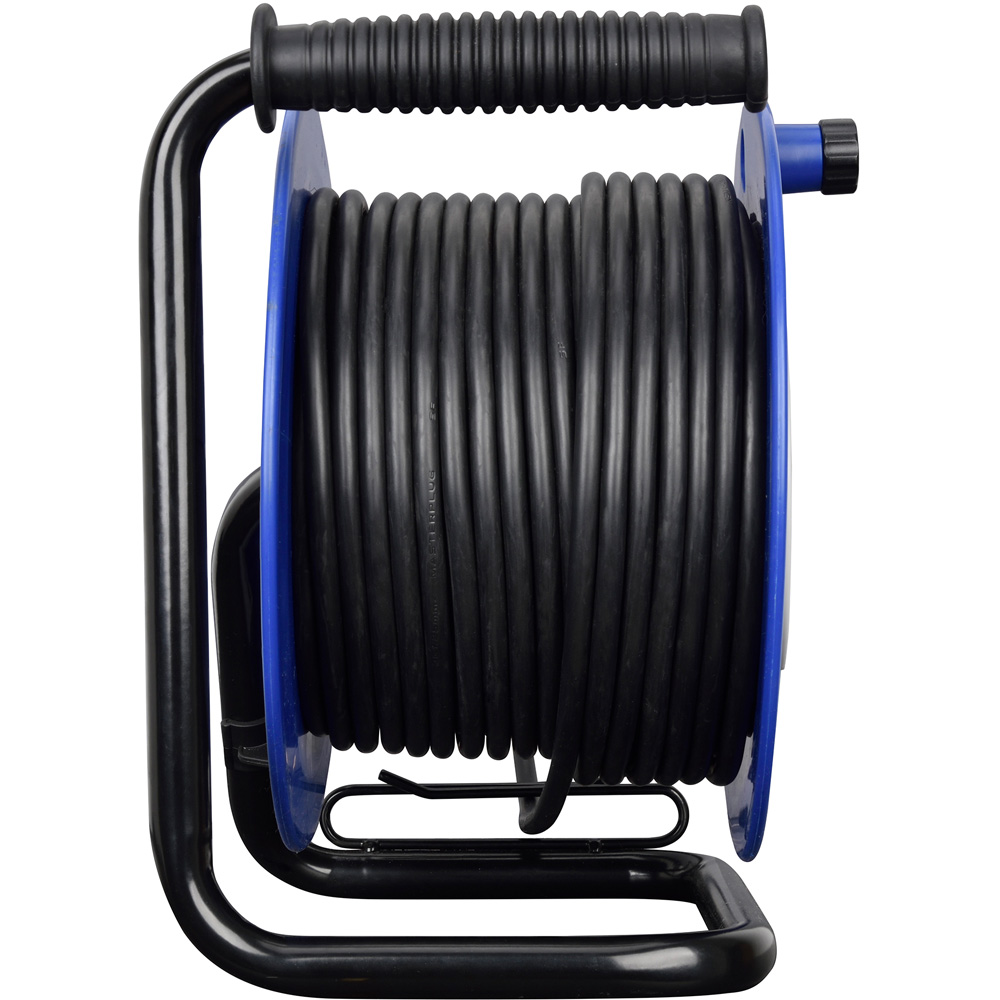 Masterplug Blue 13A 4 Socket Heavy Duty Open Cable Reel 40m Image 4