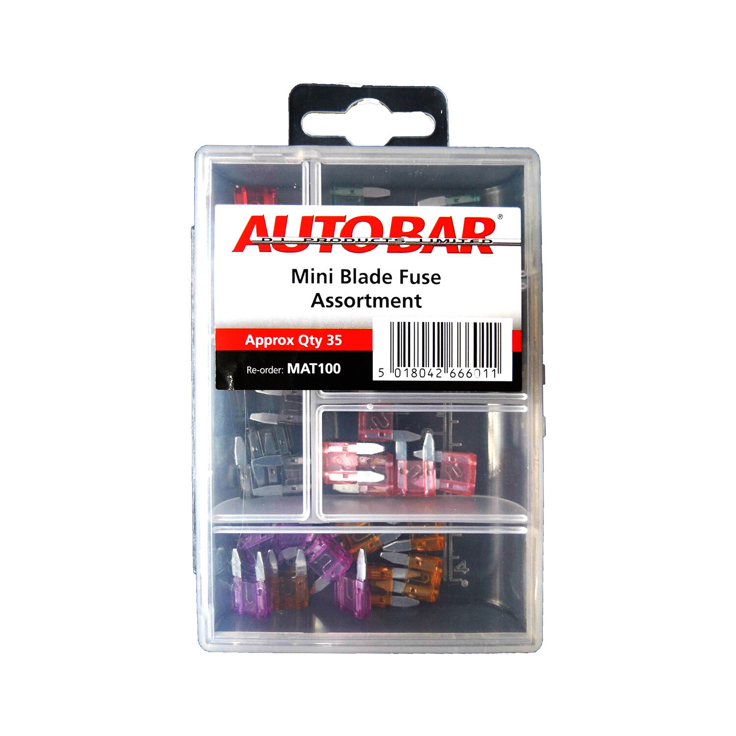 Autobar Mini Blade Fuse Assortment Pack - Multicolour Image 1