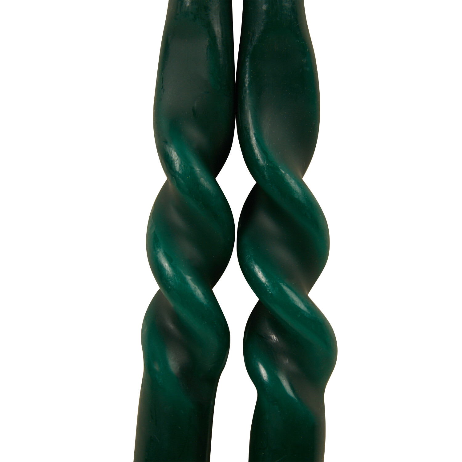 Set of 2 Jewel Twist Taper Candles - Green, Orange, or Red Image 4