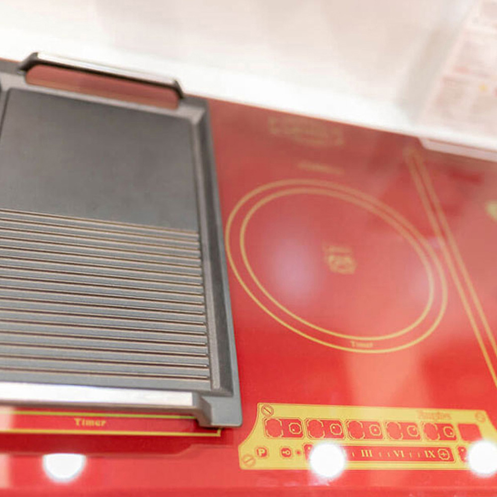 Kaiser Empire Bordeaux Red Glass Touch Control Induction Hob 77cm Image 5