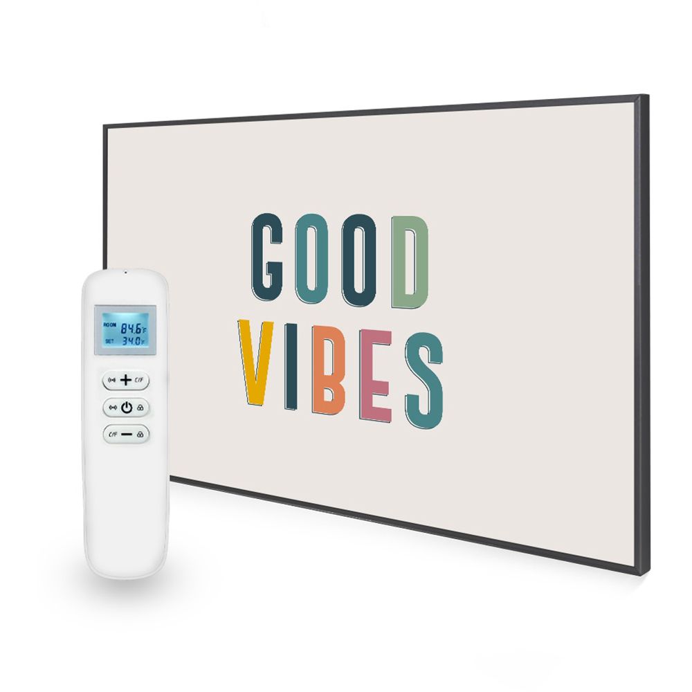 Mirrorstone Nexus Good Vibes Quote Wi-Fi Infrared Heating Panel 900W 795 x 1195mm Image 3