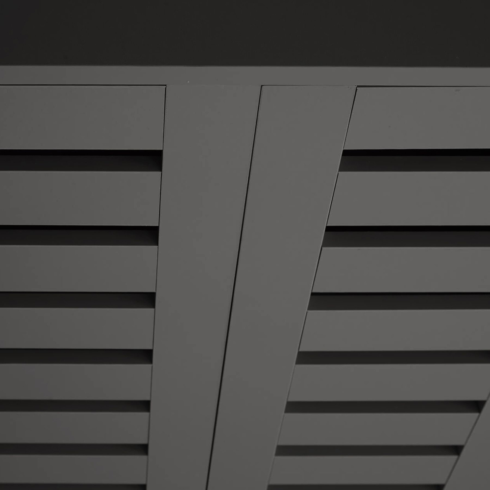 Home Source Oslo 2 Door Black Shoe Cabinet Image 4