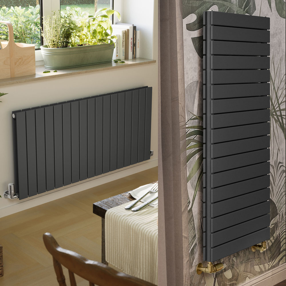 Terma Forte 4488 BTU Metallic Grey Double Panel Radiator 600 x 1254mm Image 7