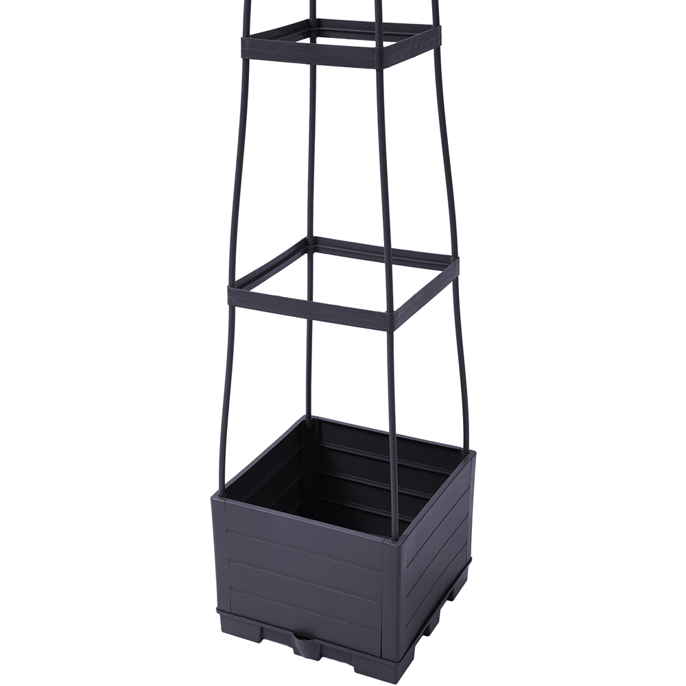 Living and Home Raised Garden Bed Planter Box with Trellis for Climbing Box 114cm Image 4