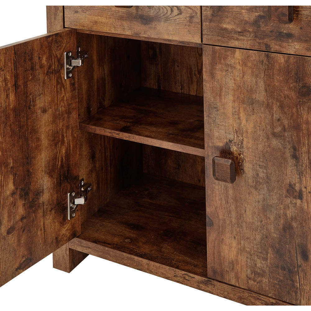 GFW Jakarta 2 Door 2 Drawer Mango Yellow Compact Sideboard Image 8