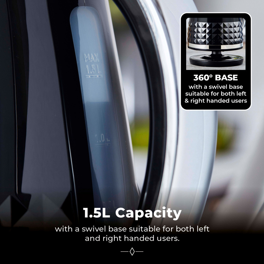 Tower Solitare EEJB264 2 Slice Toaster with 1.5L Kettle and 4.3L Manual Air Fryer Set Image 5