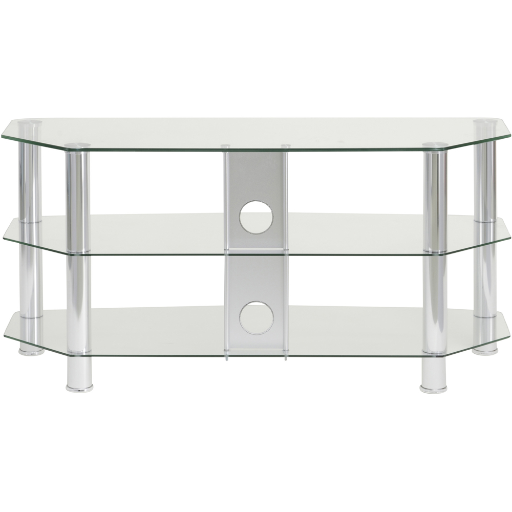 TTAP Vantage 2 Shelf Chrome TV Stand 1050mm Image 5