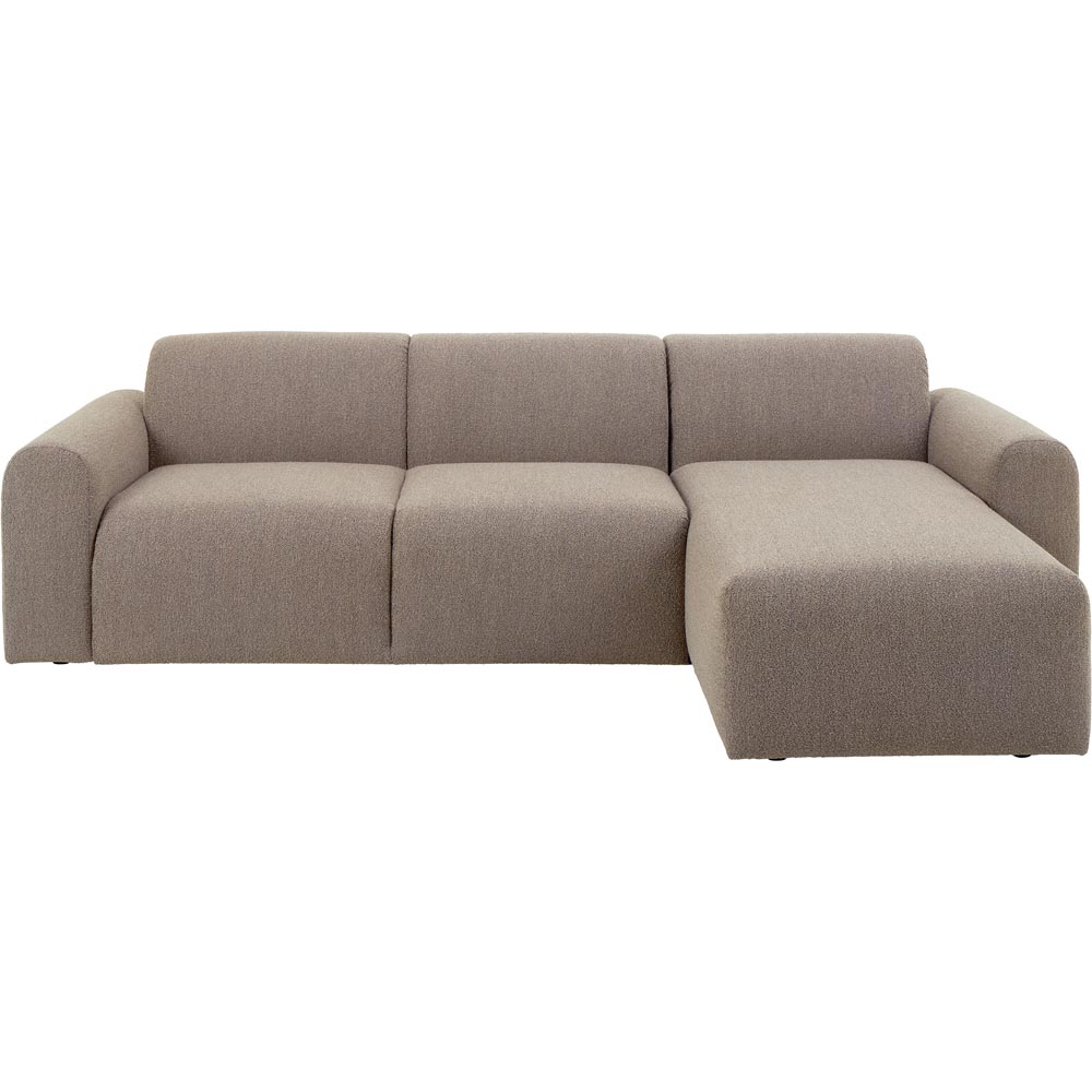 Florence Midfield 2 Seater Boucle Beige Fabric Right Hand Facing Chaise Longue Image 3
