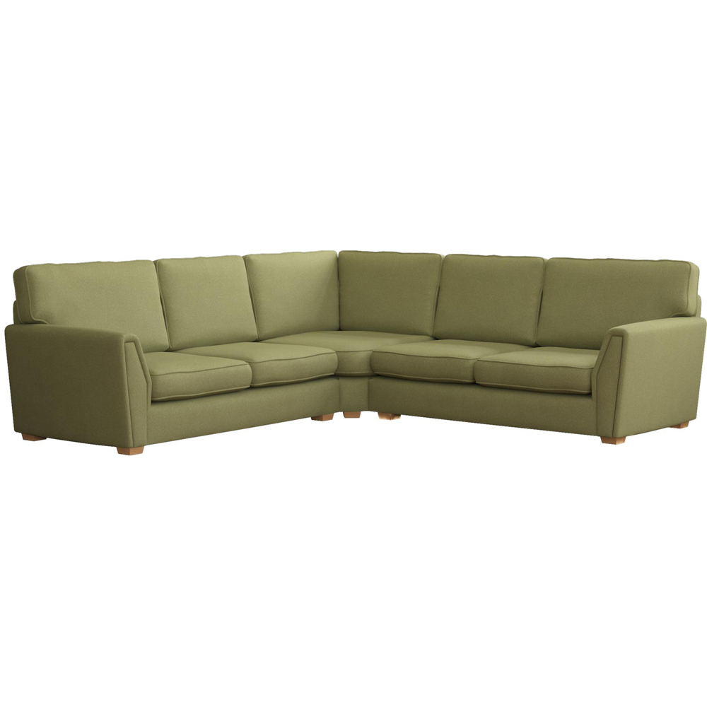 Wendleberry 4 Seater Venice Olive Fixed Back Corner Sofa Image 2