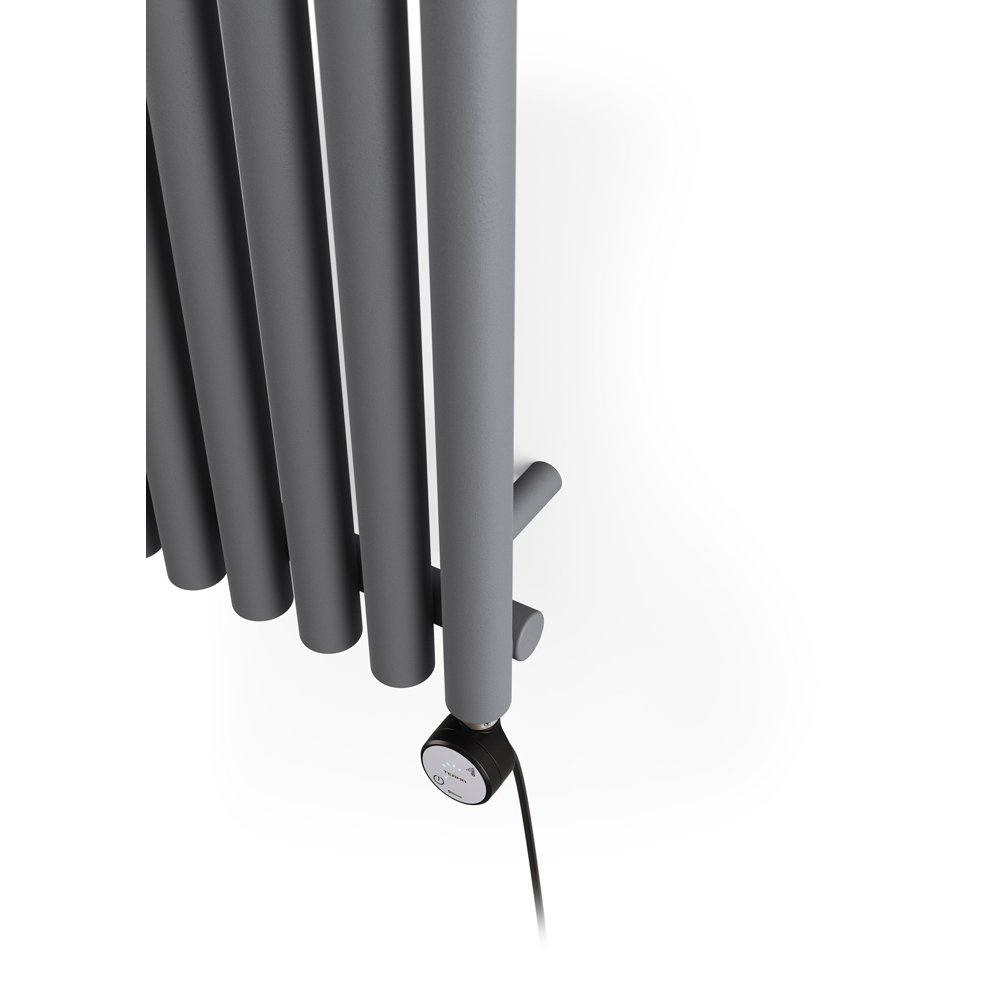 Terma Rolo Room Modern Grey Electric Radiator Bluetooth 800W 1800 x 370mm Image 5
