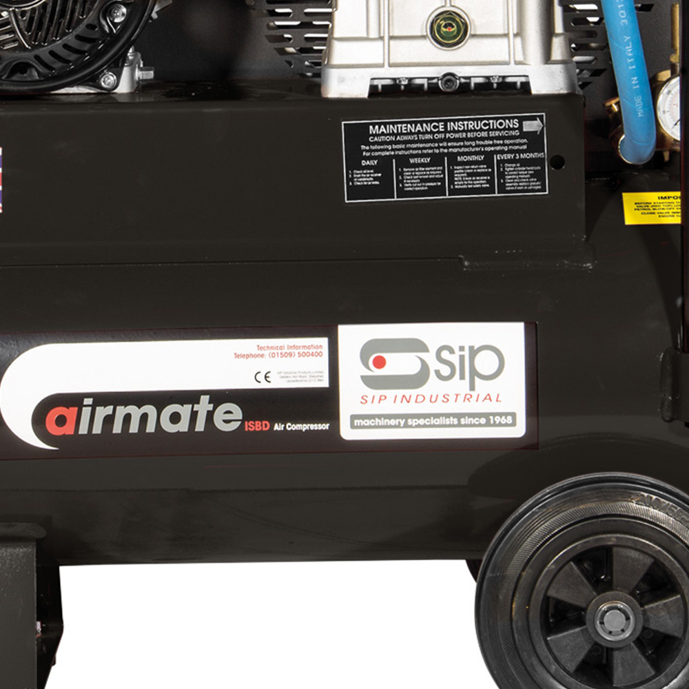 SIP ISKP7 Industrial Petrol Compressor 50L Image 3