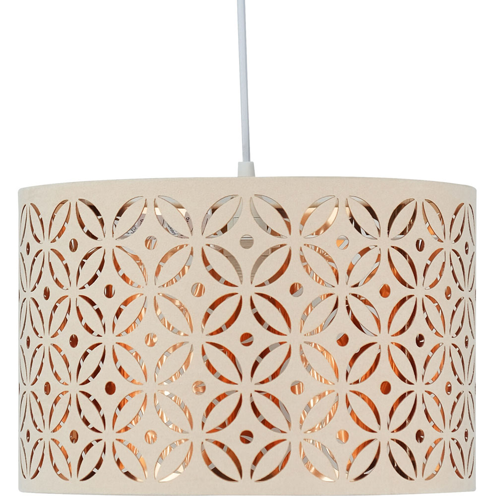 Sylvie Cut Out Pendant - Cream Image 2