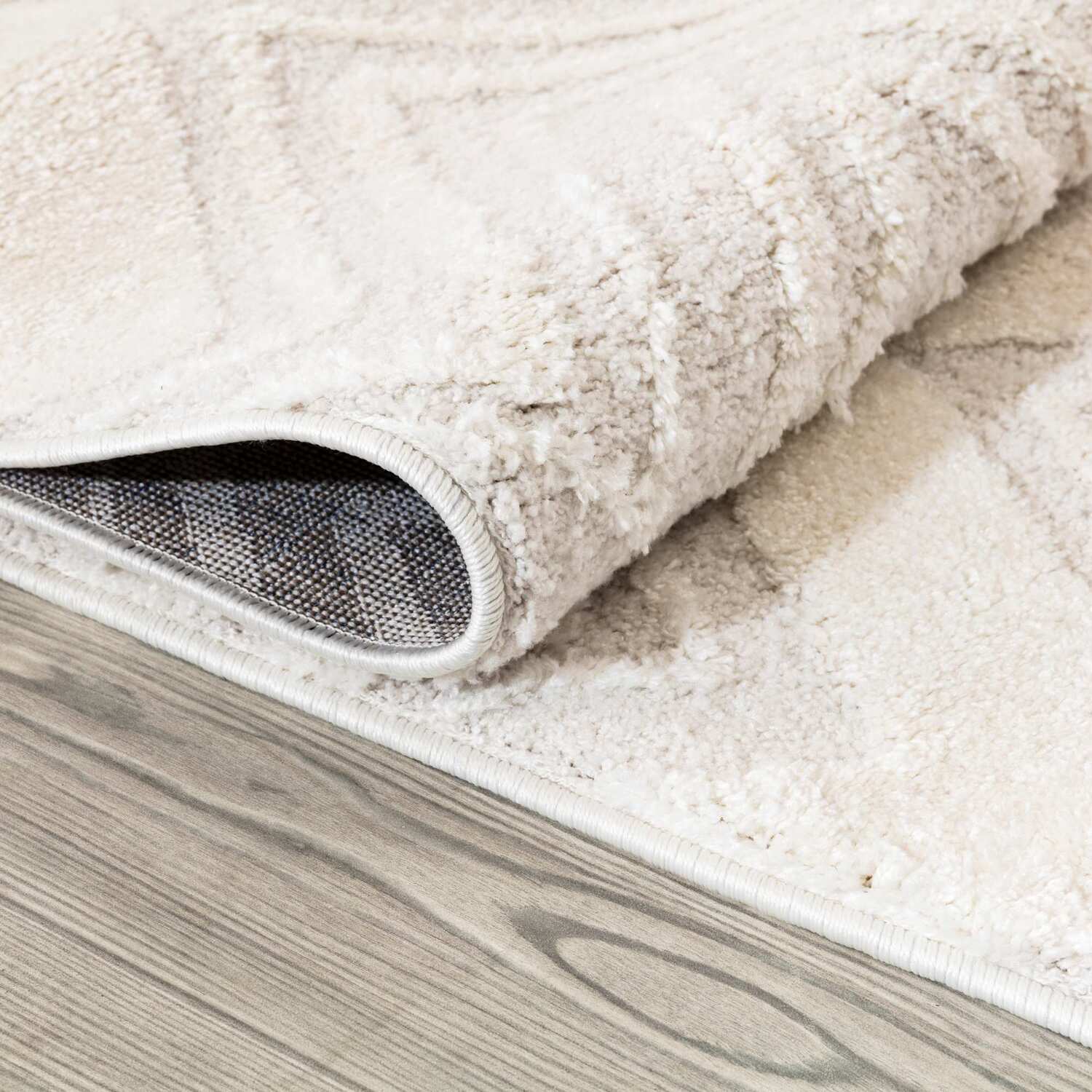 Ashton Zigzag Rug - White / 120cm Image 3