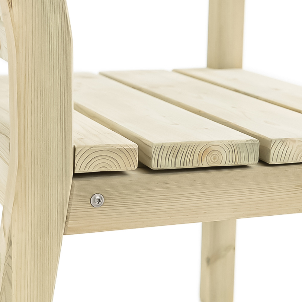 AMATA Ungurs Green Wooden Garden Chair Image 3