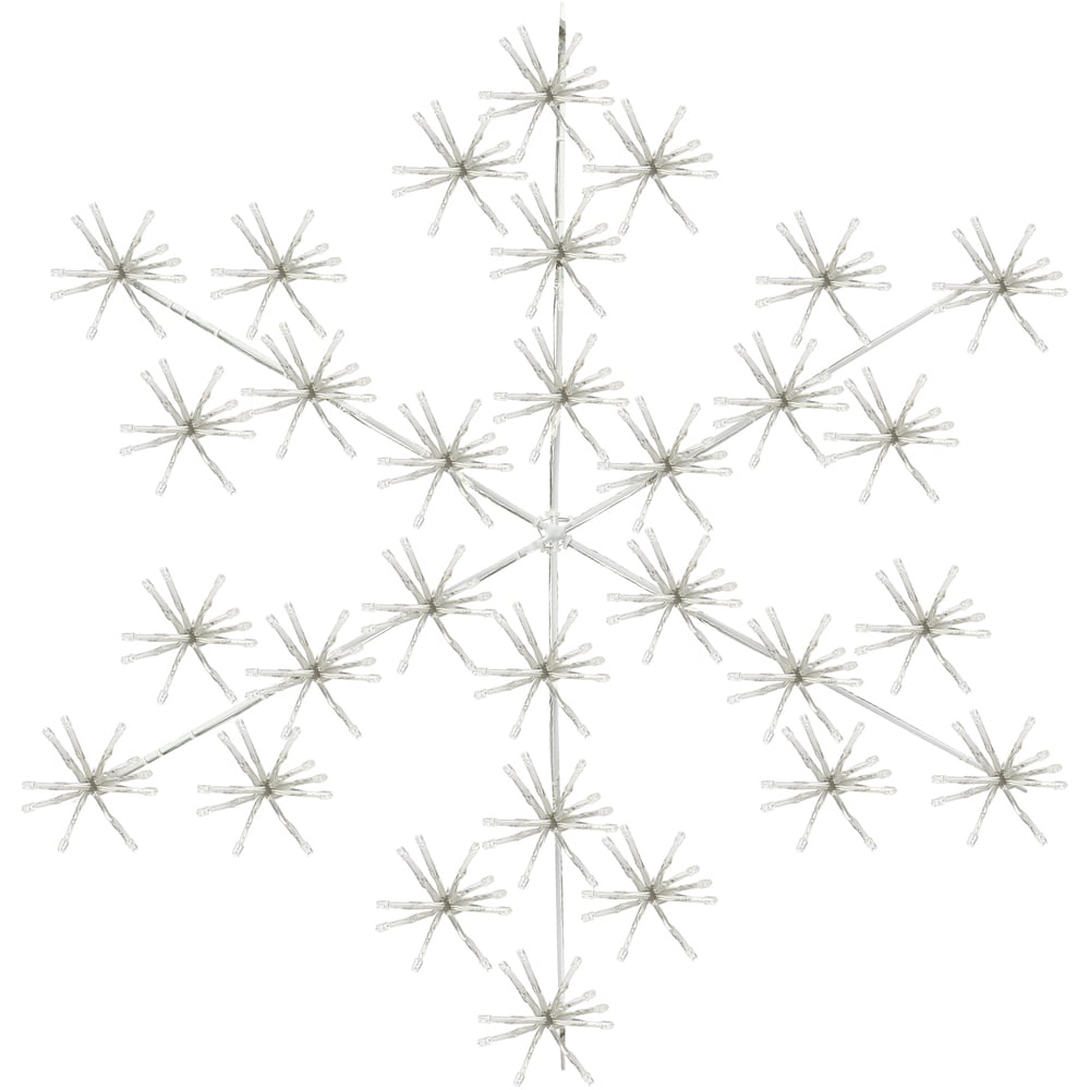 The Christmas Workshop 300 LED White Starburst Snowflake 60cm Image 2