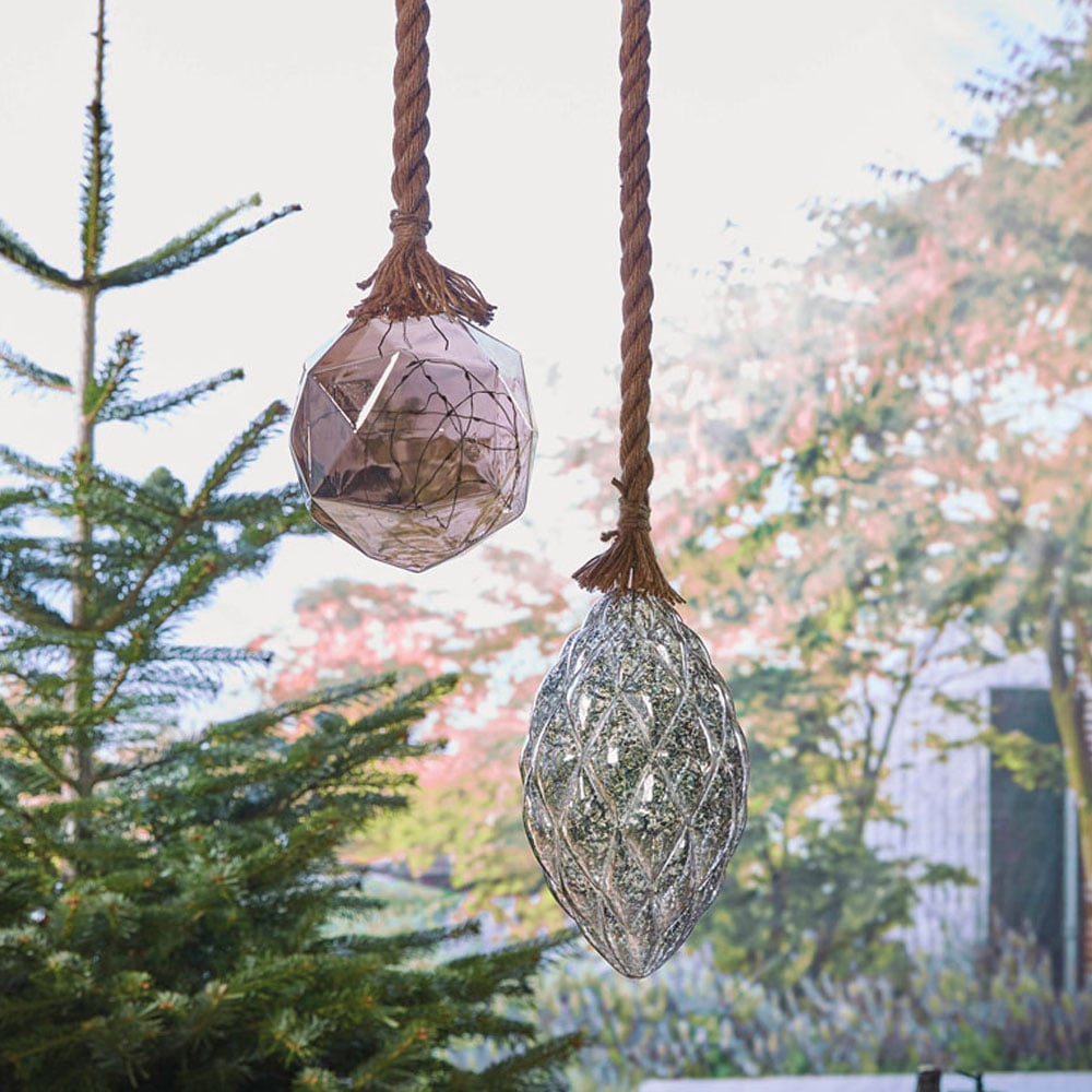 Luxform Pine Cone Brown Hemp Rope Light Image 3