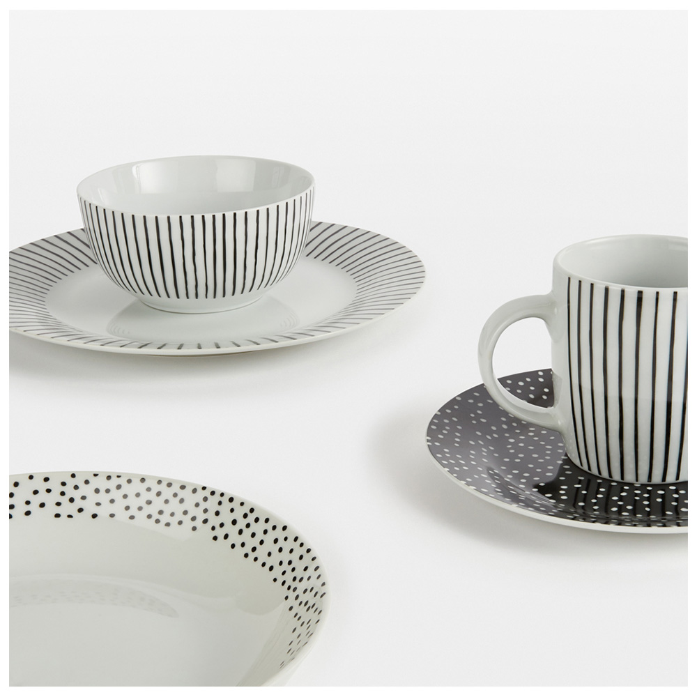 Waterside Betsy Black 20 Piece Dinner Set Image 3