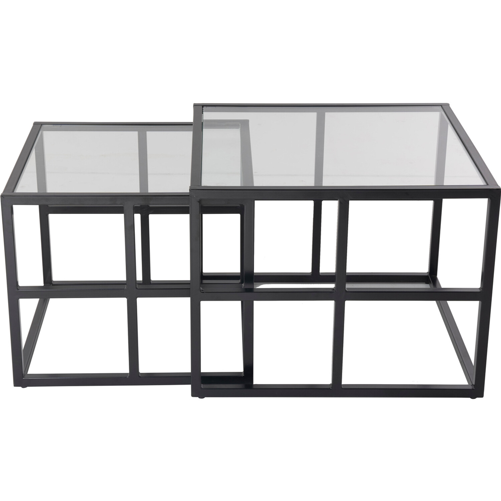 Brooklyn Black Nest of Tables Set of 2 Image 3