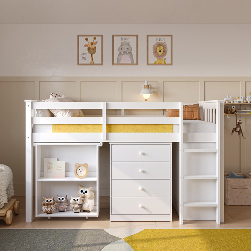 Flair Soban Shorty White Cabin Bed Image 4