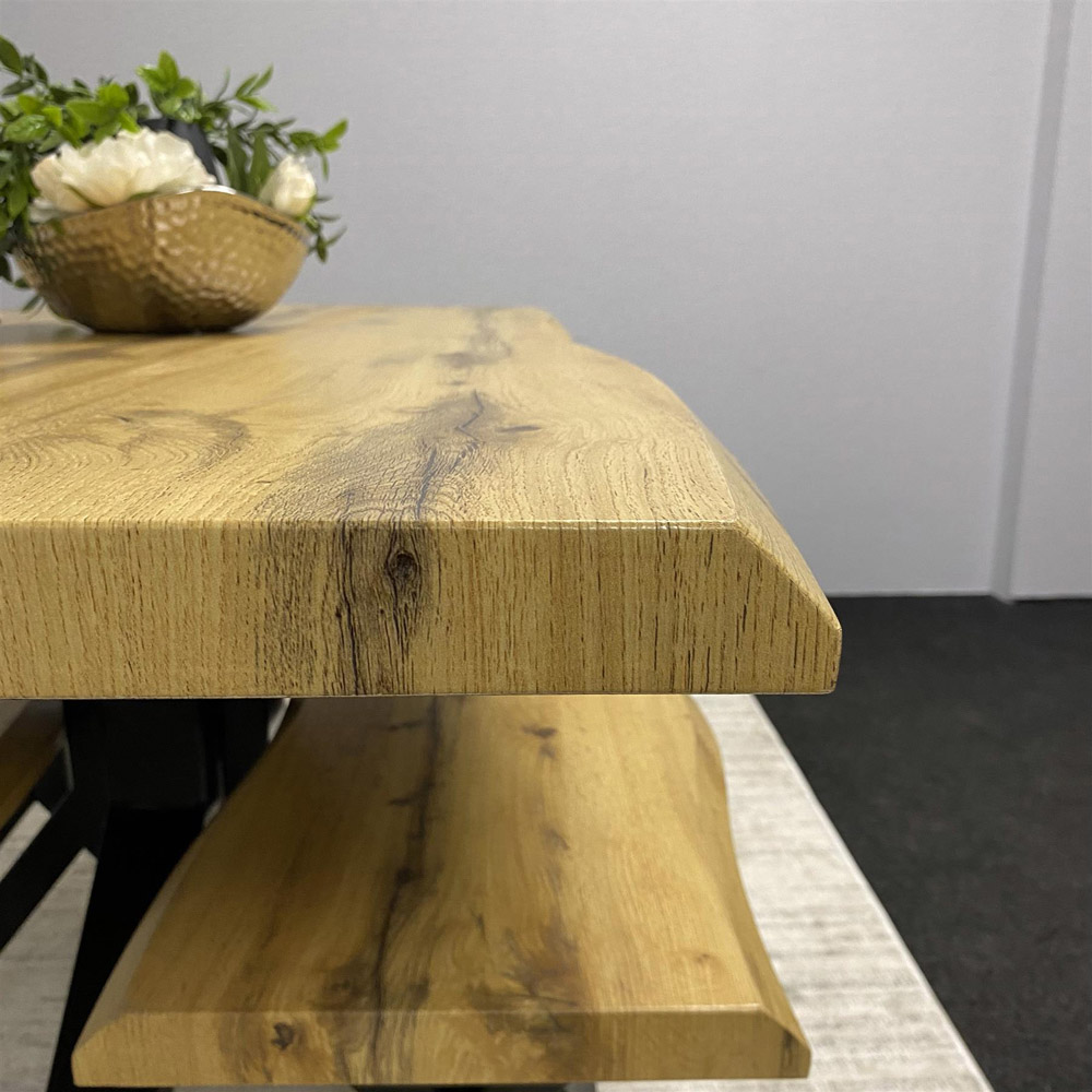 Kosy Koala 4 Seater Wooden Dining Table Set with Benches Image 3