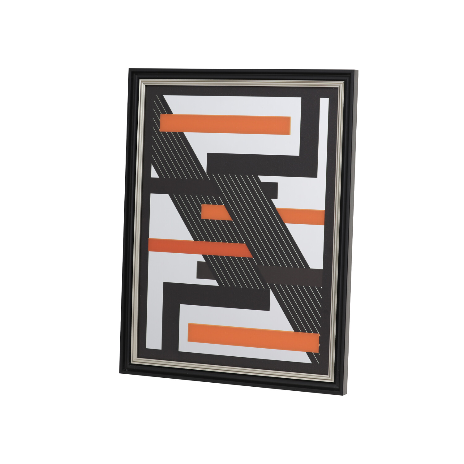 Geometric Mirrored Wall Art Multicolour Image 8