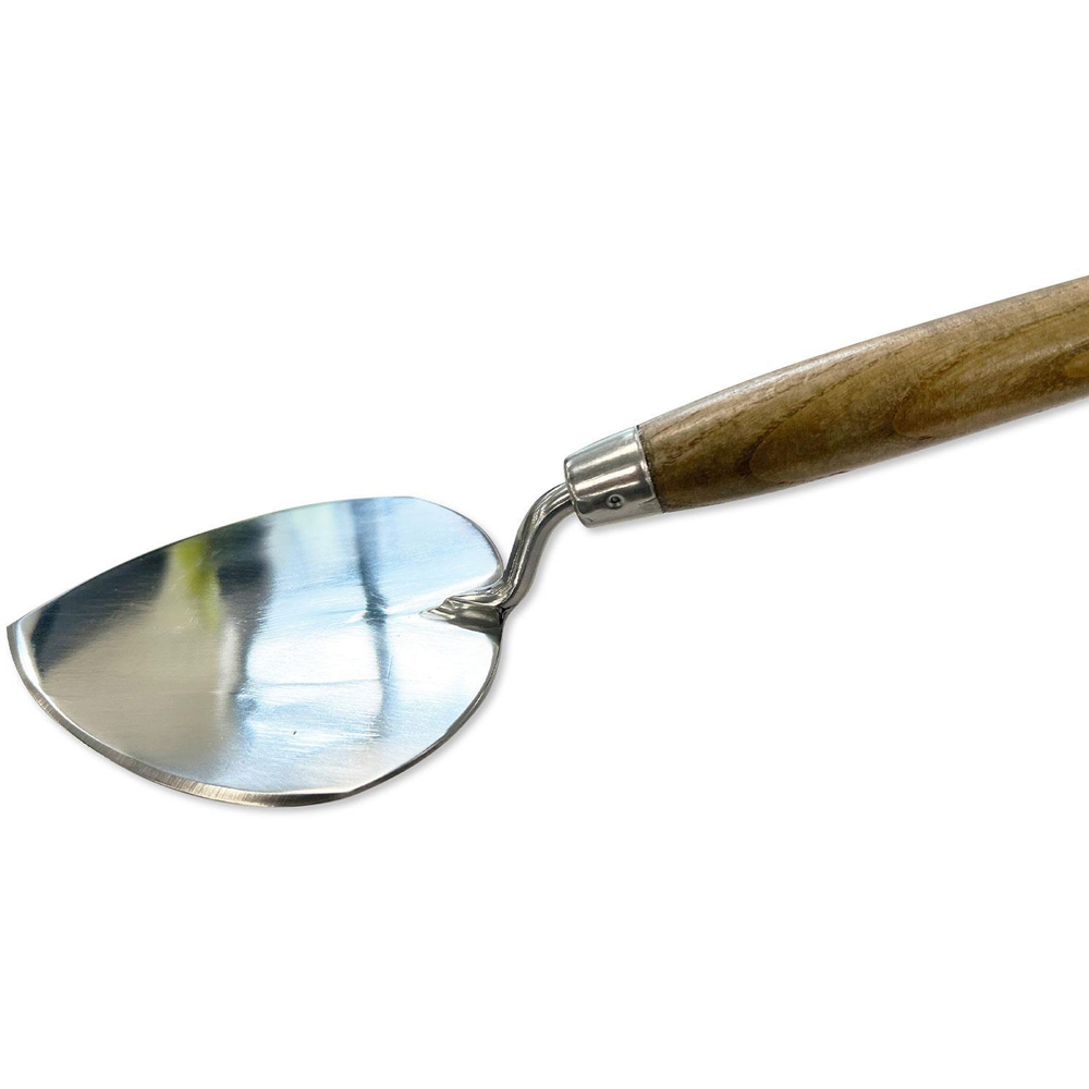 Spear & Jackson Traditional Brown Stainless Steel Heart-Shape Dutch Style Trowel Image 3