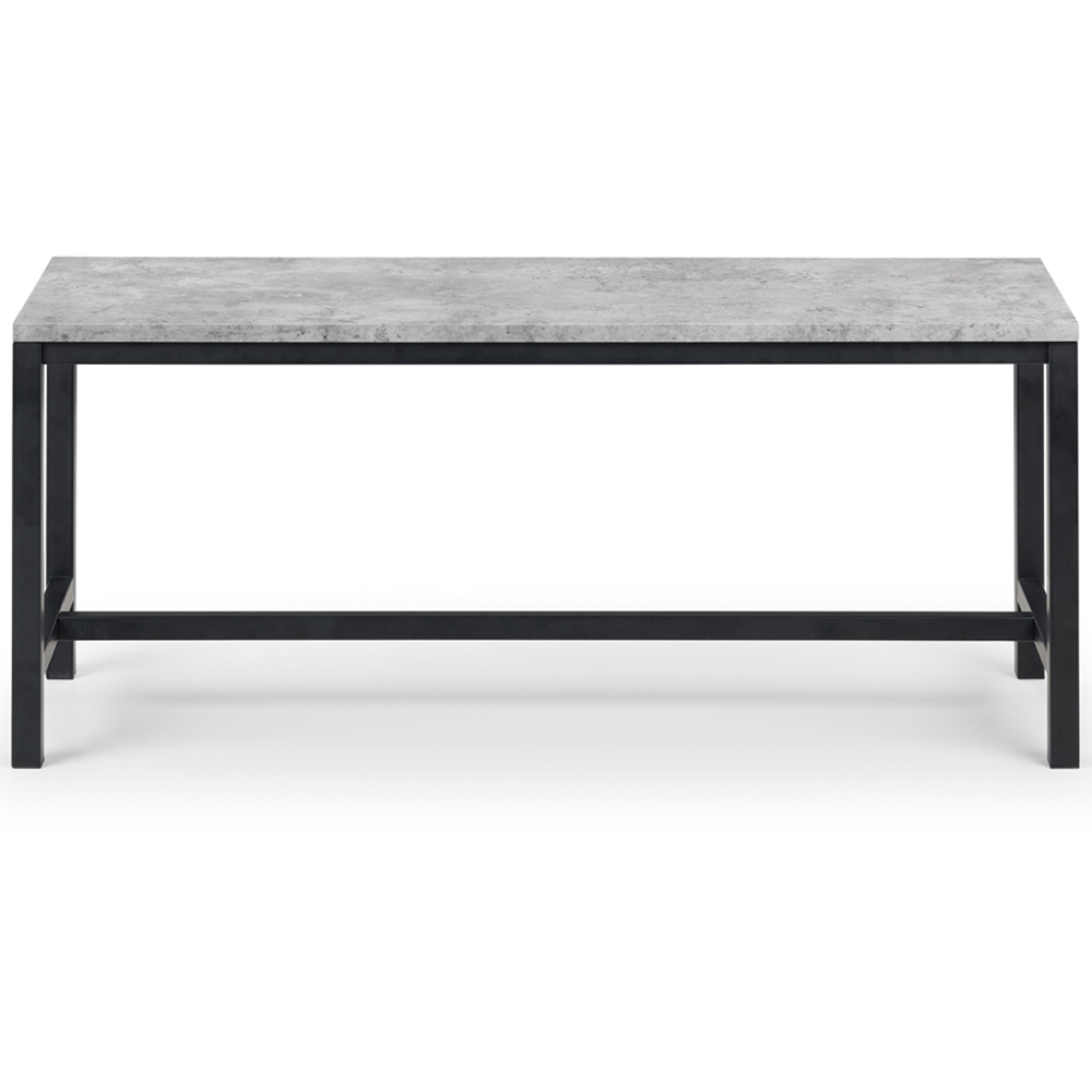 Julian Bowen Staten Concrete Effect 4 Seater Dining Set Black Image 6