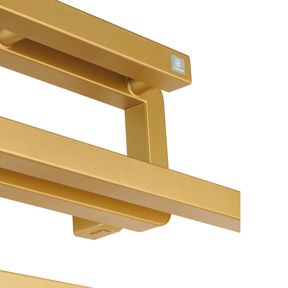 Terma Bookie 2110 BTU Brass Electric Heated Towel Rail 1155 x 500mm Image 4