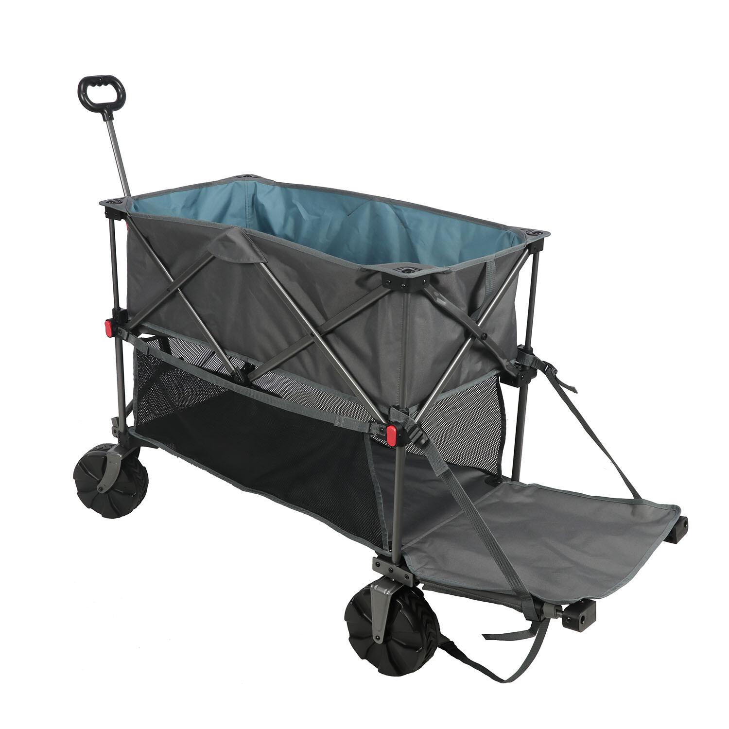 Double Decker Camping Cart - Grey and Black Image 2