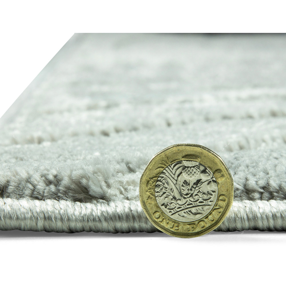Eselle Rhythm Sculpt Grey Rug 120 x 170cm Image 3