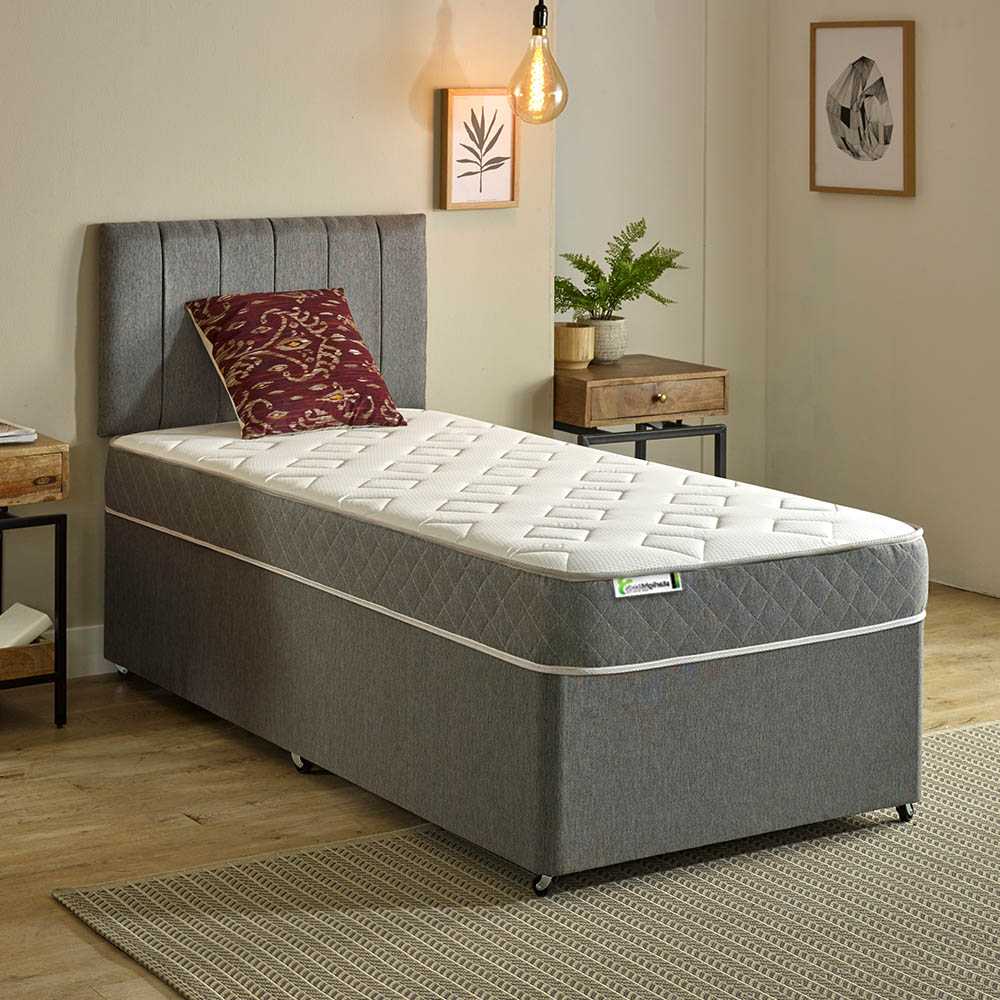Starlight Beds Jump n Tac Small Double Grey Memory Foam and Spring Mattress Image 2