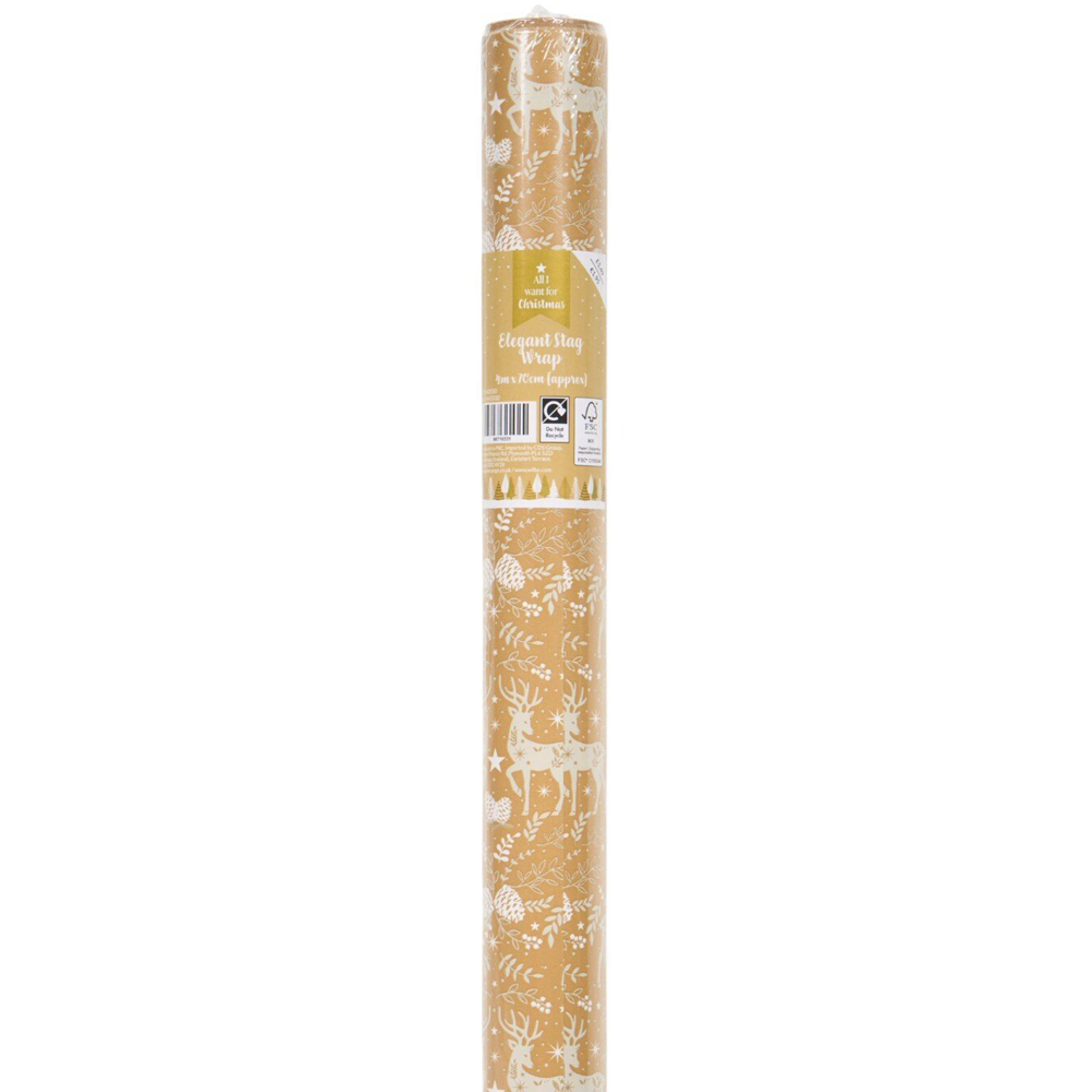 Elegant Stag Gift Wrap Image 4
