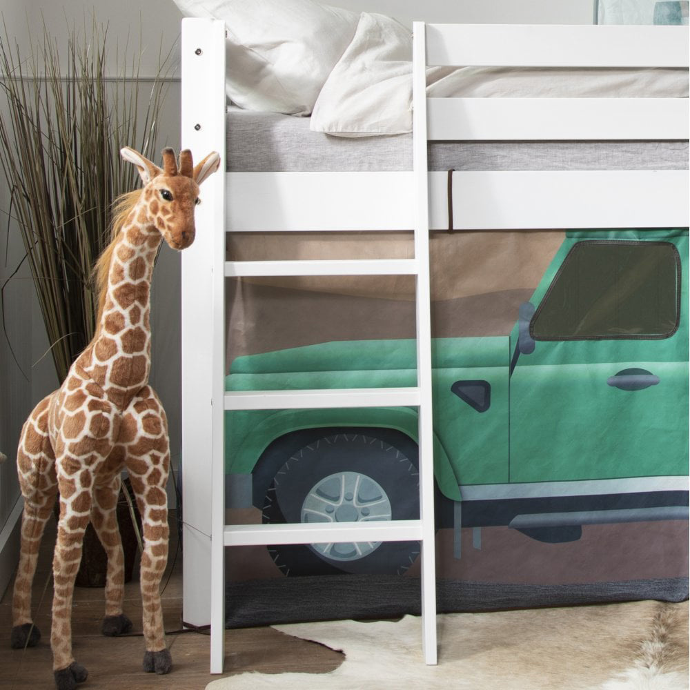 Noa and Nani Moro White Safari Off-Road Mid Sleeper Cabin Bed Image 6