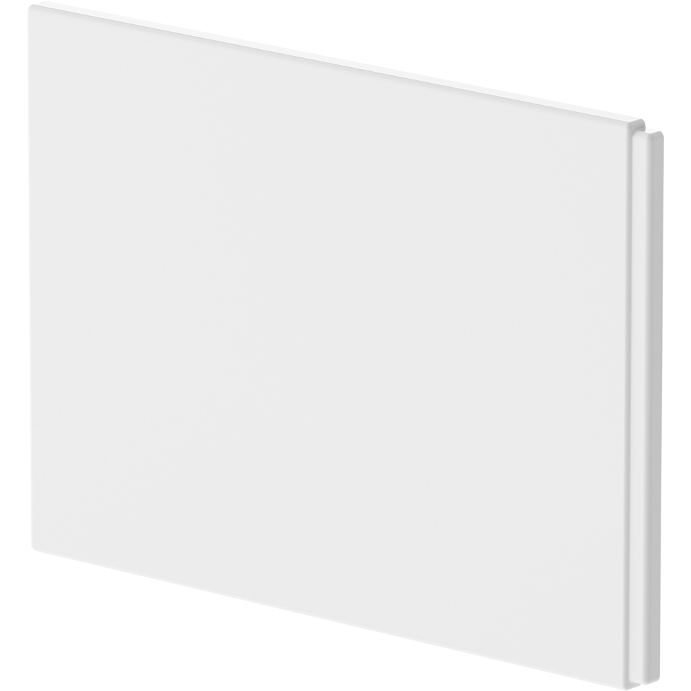 nuie White Shower Bath End Panel 750mm Image 1