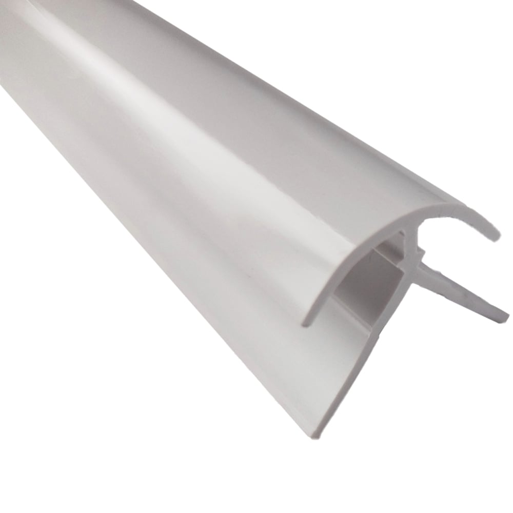 Wetwall White Tile External Corner 2440mm Image 1