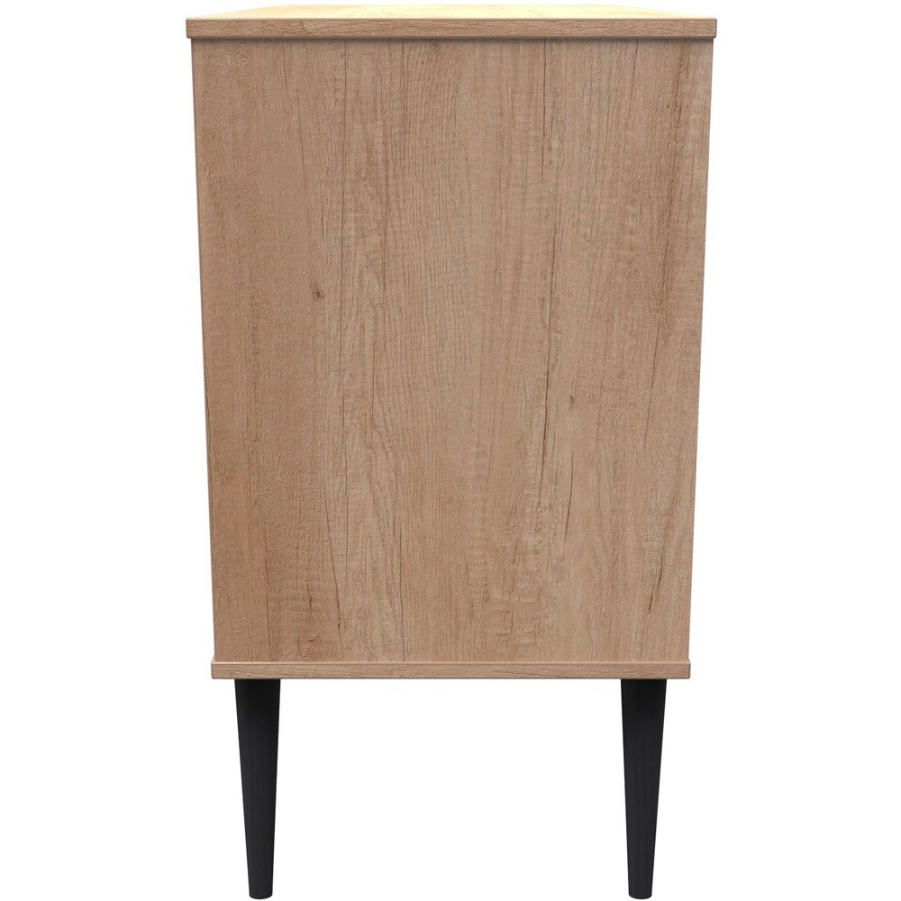 Crowndale Hong Kong 3 Drawer Nebraska Oak Chest of Drawers Ready Assembled Image 3