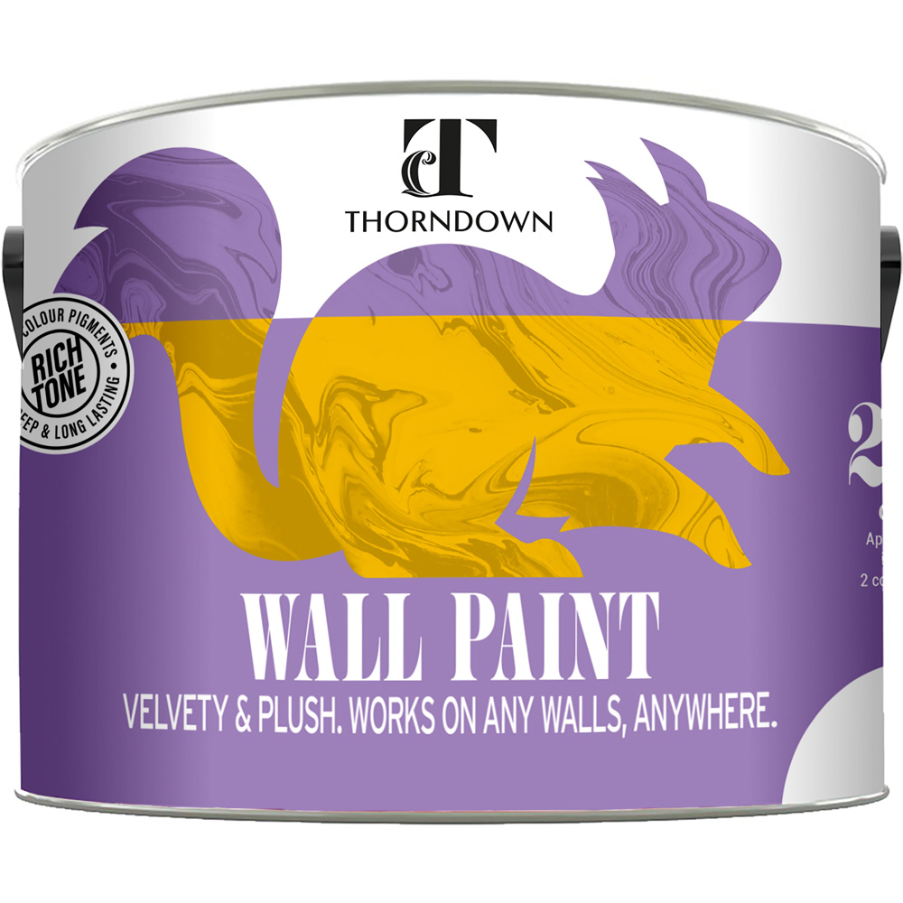 Thorndown Walls and Ceilings Skylark Blue Matt Paint 2.5L Image 2