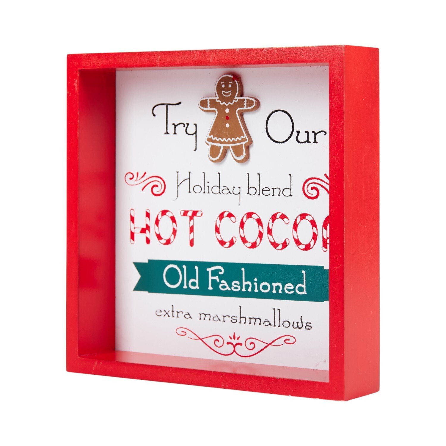 Hot Cocoa Sign Red and White Image 2