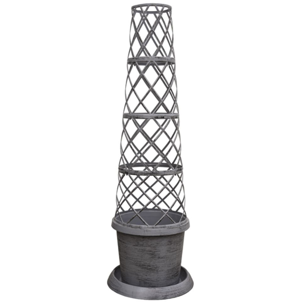 Thompson and Morgan Grey Tower Pot Kit and Incredicompost 25L Image 1