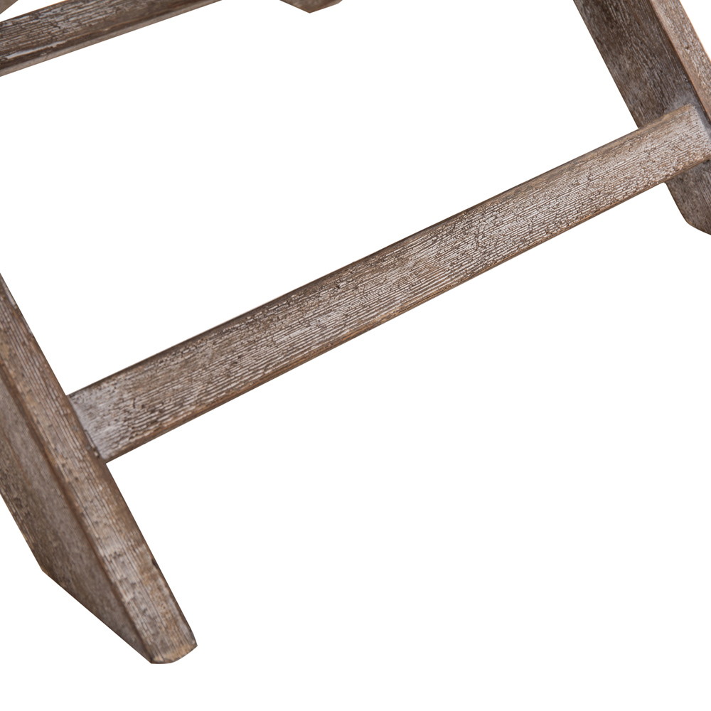 Portland Grey Vintage Footstool Image 3