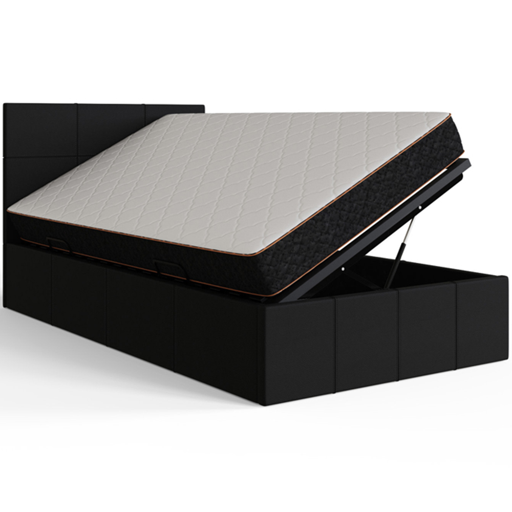 GFW Single Black Side Lift Ottoman Bed Image 4